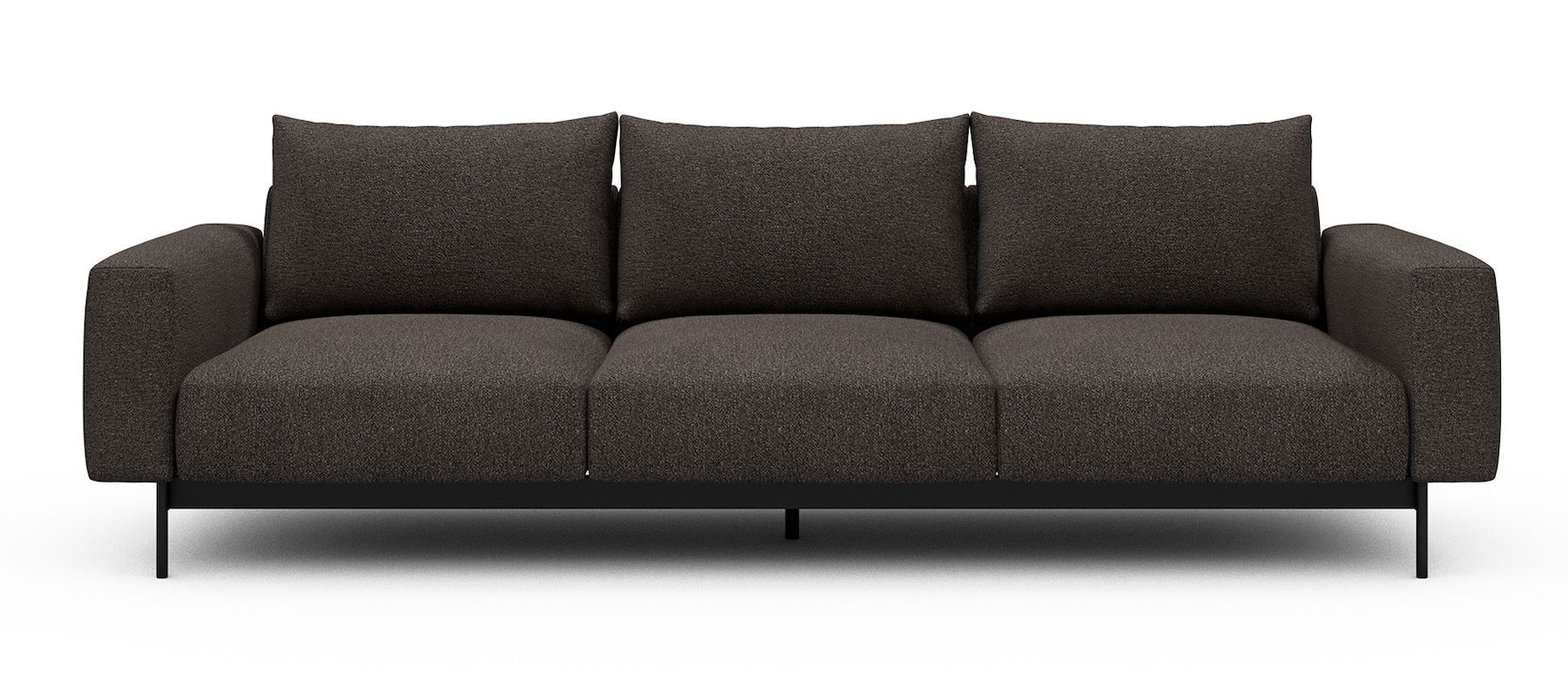 Divano tre posti design moderno Arthon A3 - Bouclé 530 Taupe Brown