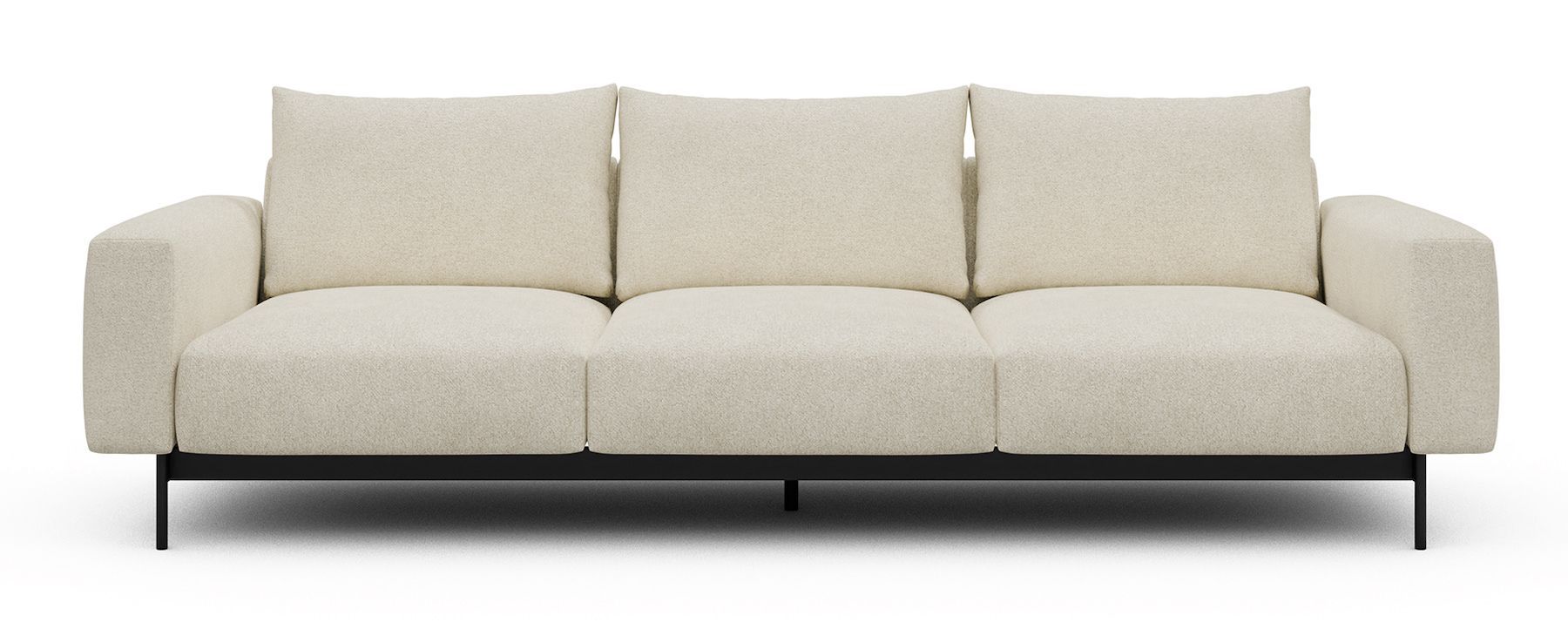 Divano tre posti design moderno Arthon A3 - Bouclé 531 Off White