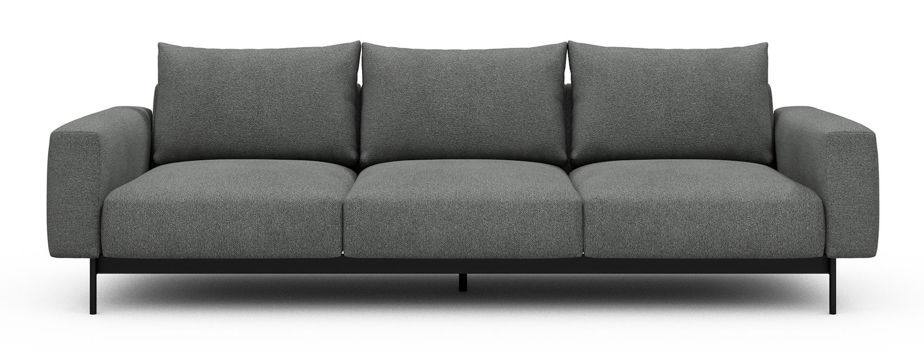 Divano tre posti design moderno Arthon A3 - Bouclé 533 Ash Grey