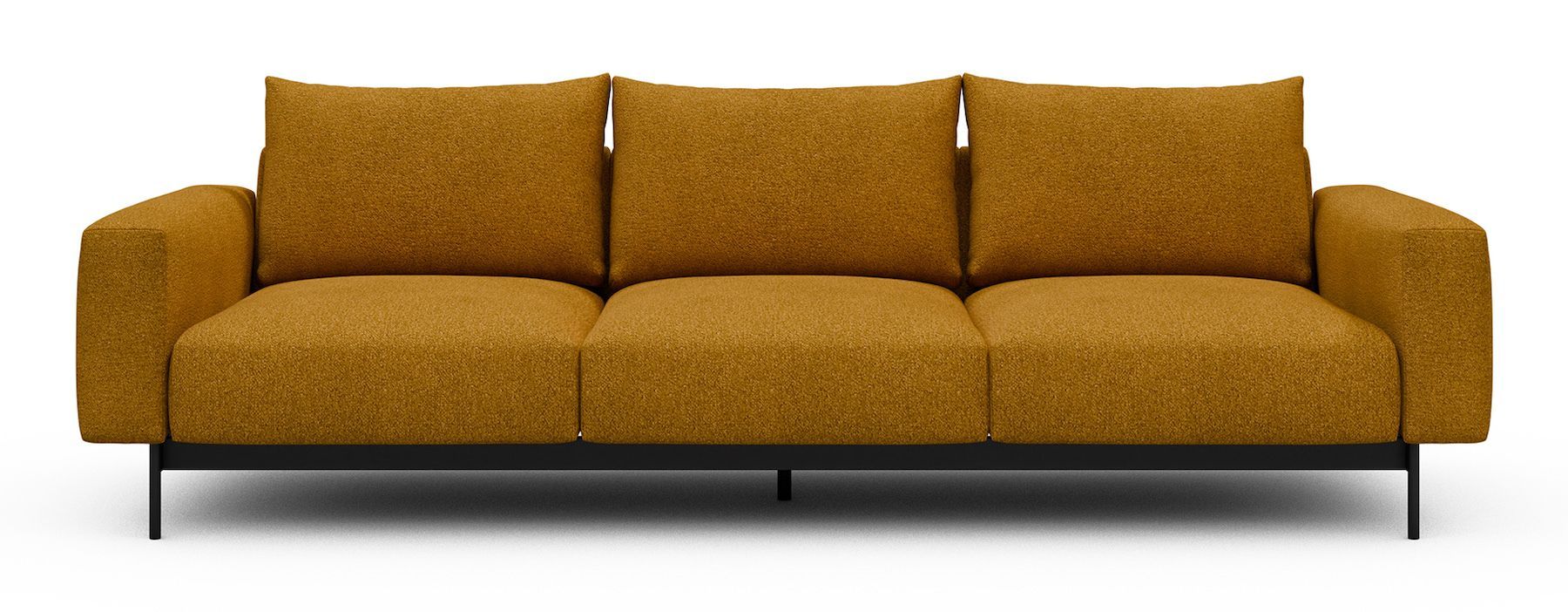 Divano tre posti design moderno Arthon A3 - Bouclé 536 Ochre