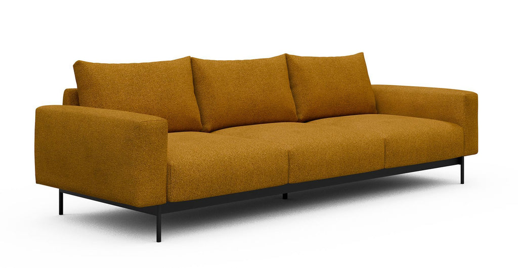 Divano tre posti design moderno Arthon A3 - Bouclé 536 Ochre