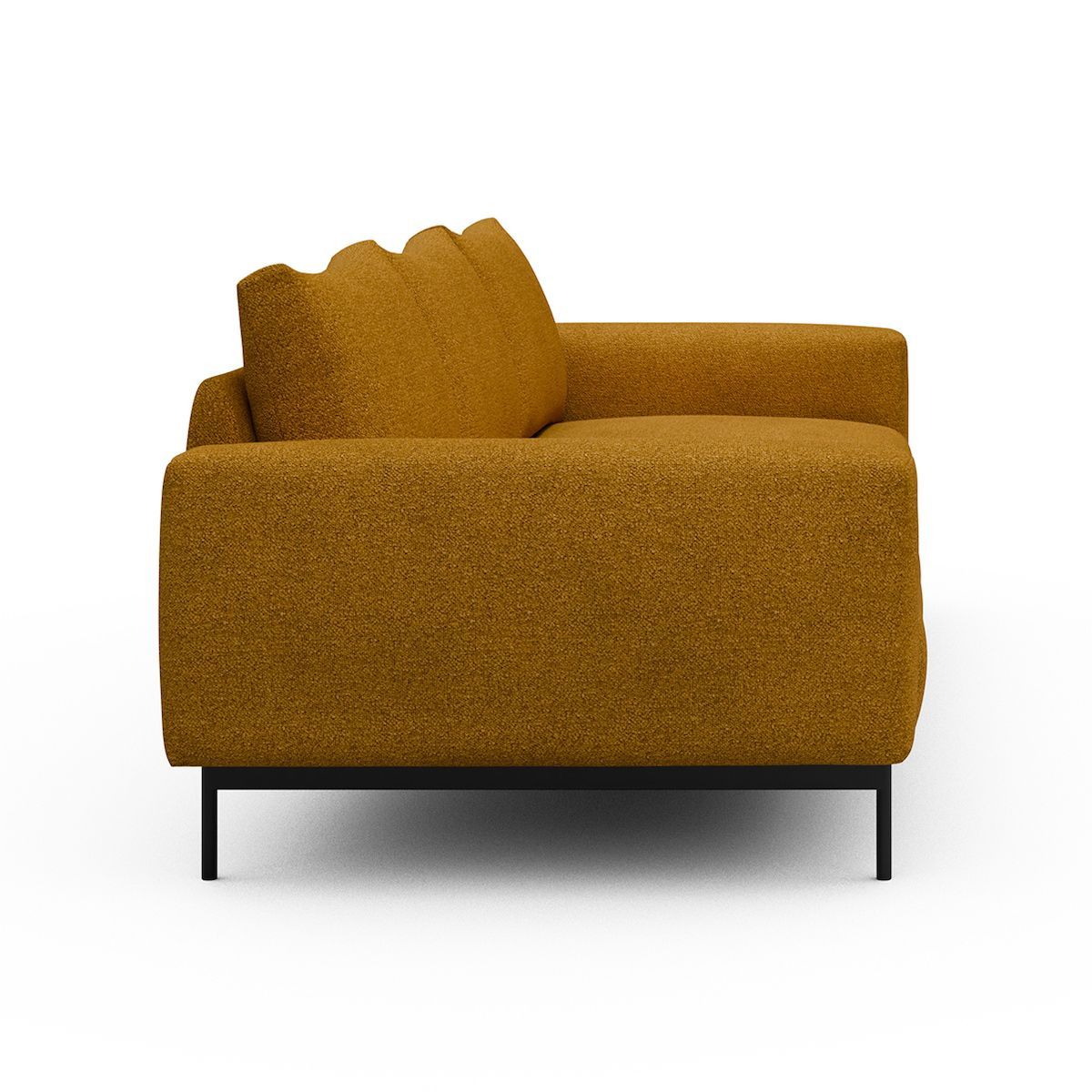 Divano tre posti design moderno Arthon A3 - Bouclé 536 Ochre