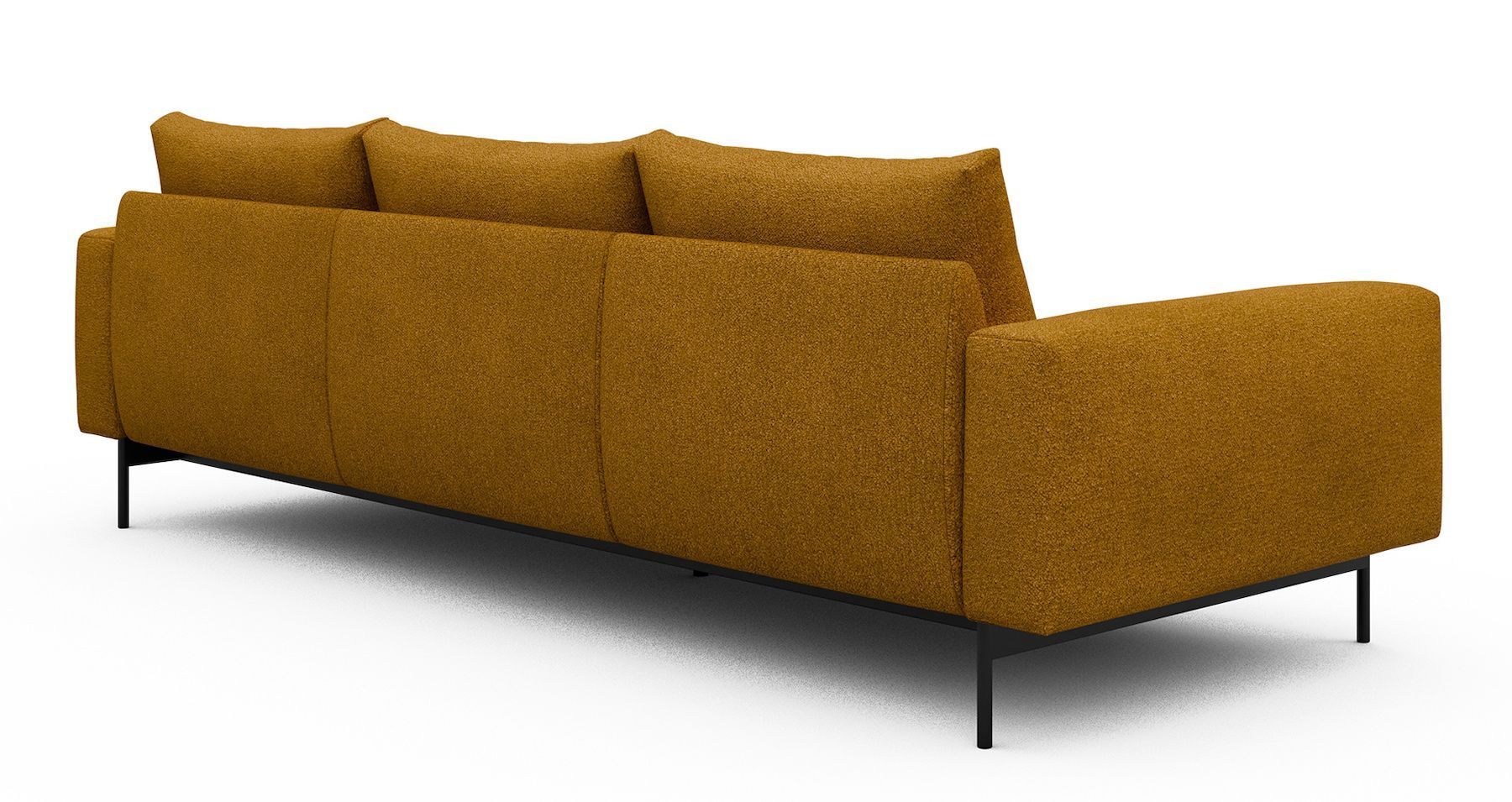 Divano tre posti design moderno Arthon A3 - Bouclé 536 Ochre