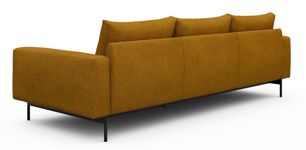 Divano tre posti design moderno Arthon A3 - Bouclé 536 Ochre
