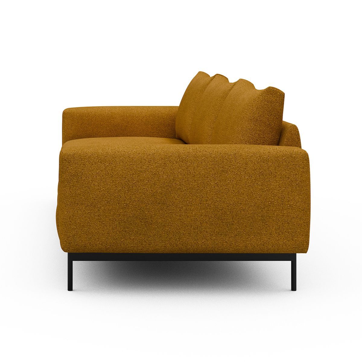 Divano tre posti design moderno Arthon A3 - Bouclé 536 Ochre