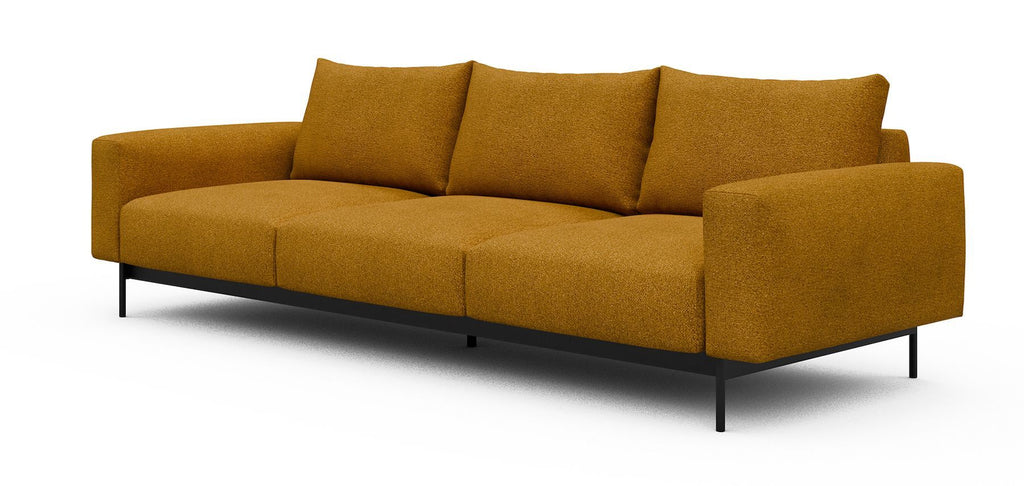 Divano tre posti design moderno Arthon A3 - Bouclé 536 Ochre
