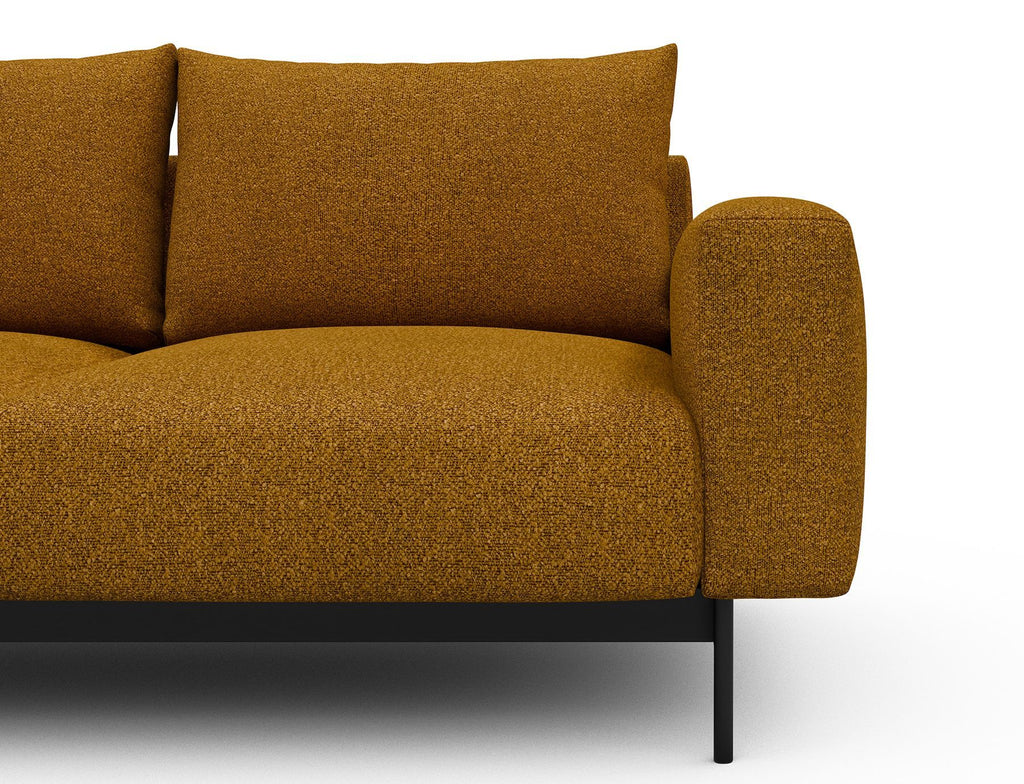 Divano tre posti design moderno Arthon A3 - Bouclé 536 Ochre
