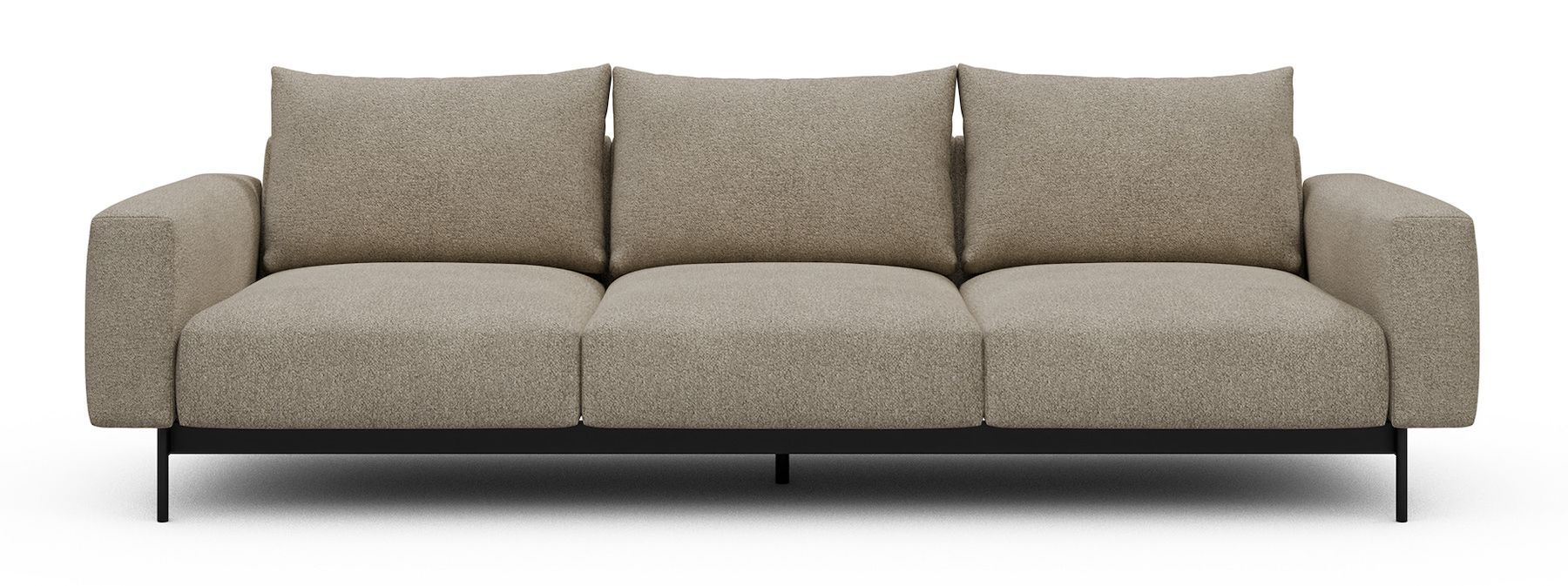 Divano tre posti design moderno Arthon A3 - Bouclé 539 Beige