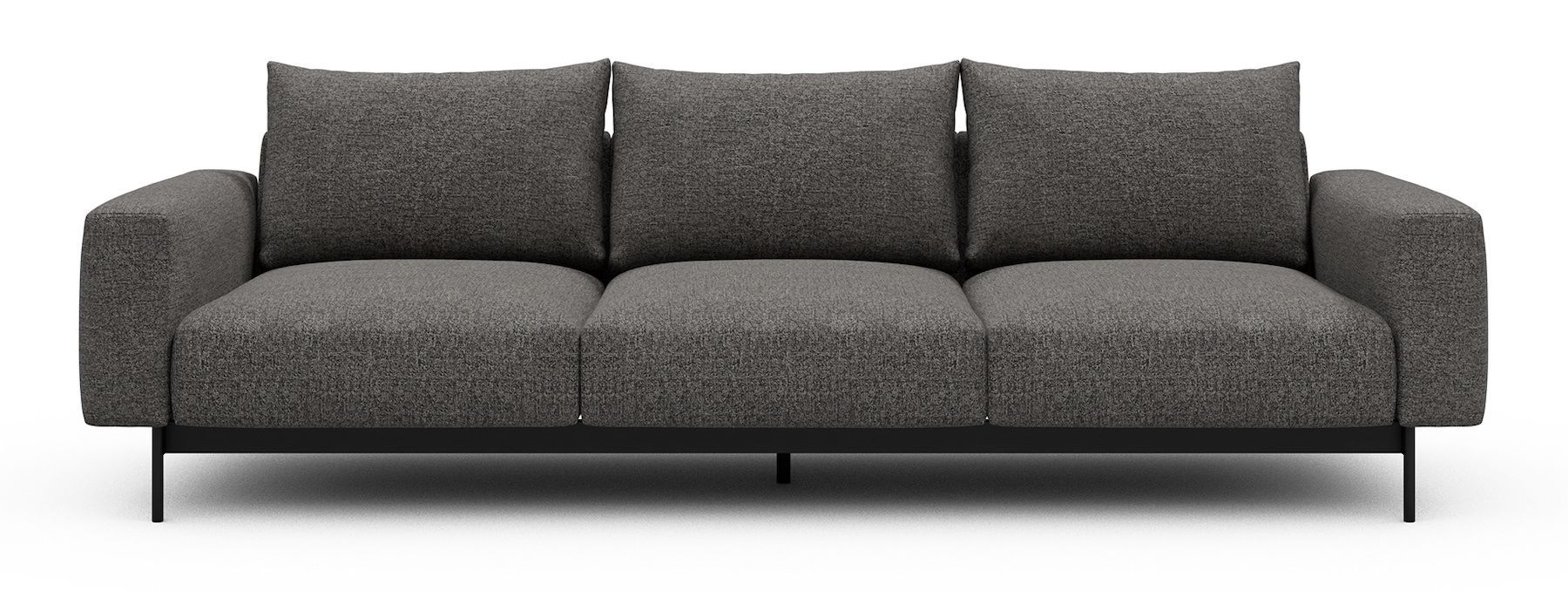 Divano tre posti design moderno Arthon A3 - Carreno 772 Salt & Pepper