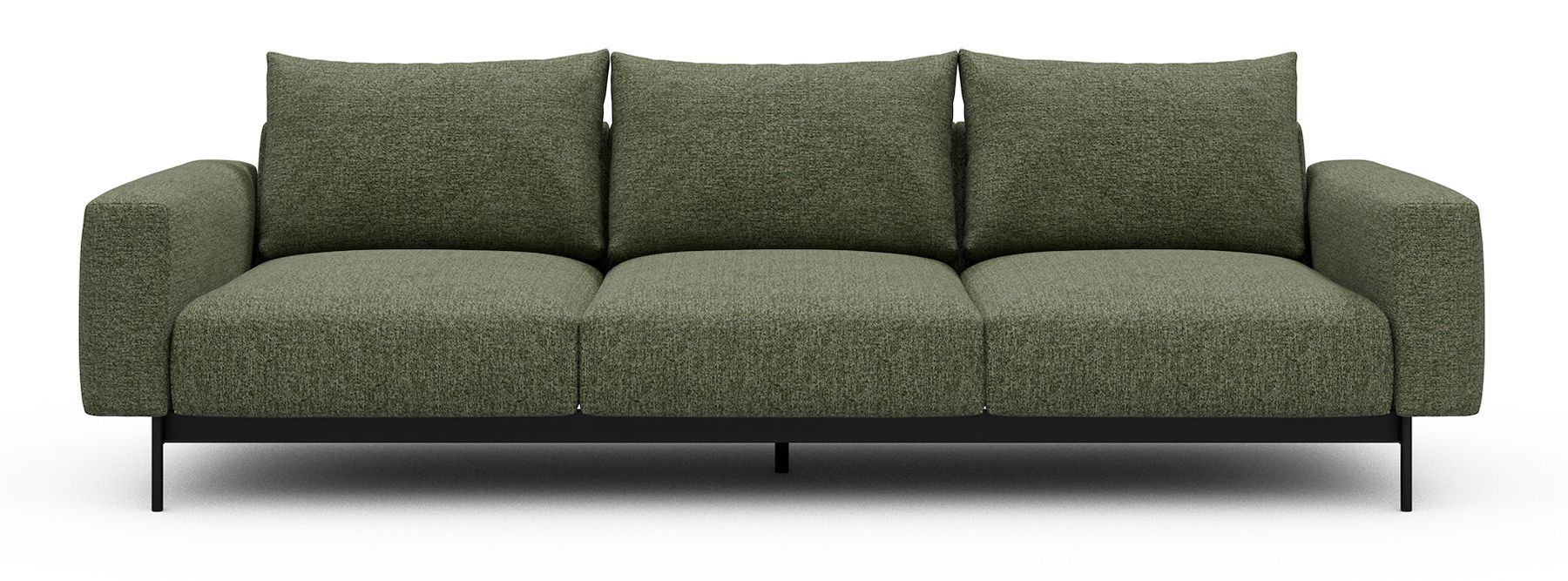 Divano tre posti design moderno Arthon A3 - Carreno 775 Vivid Green