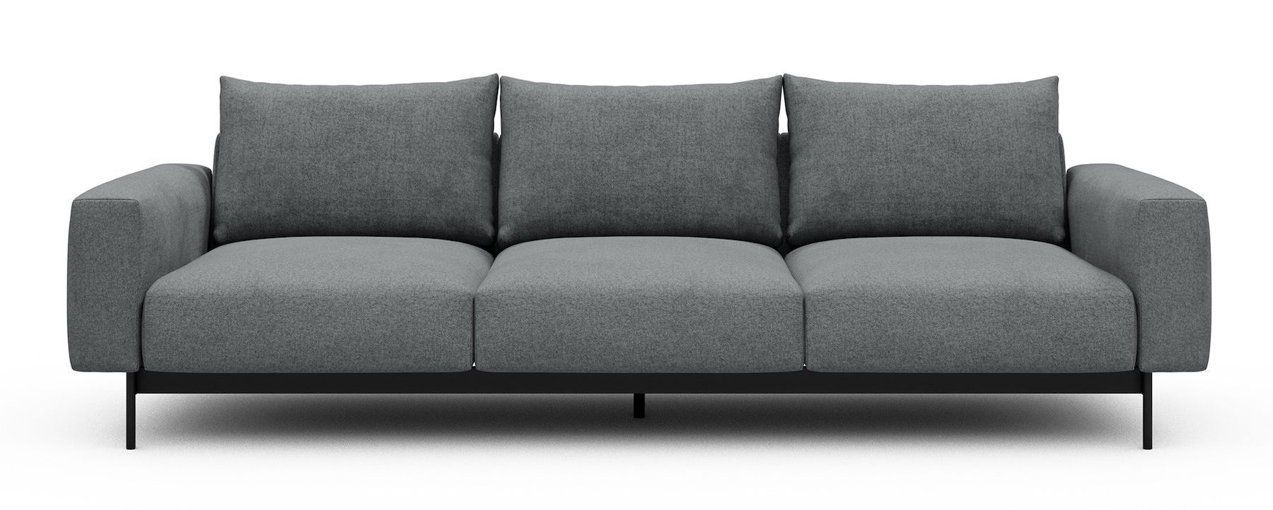 Divano tre posti design moderno Arthon A3 - Casone 495 Gravel Grey