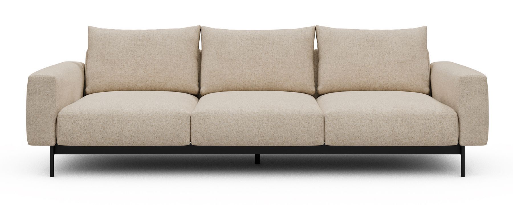 Divano tre posti design moderno Arthon A3 - Casone 496 Natural Beige