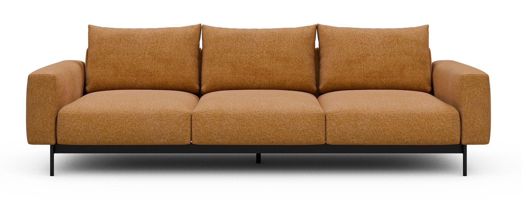 Divano tre posti design moderno Arthon A3 - Casone 497 Warm Yellow