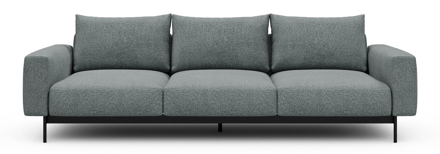 Divano tre posti design moderno Arthon A3 - Casone 499 Light mixed Green