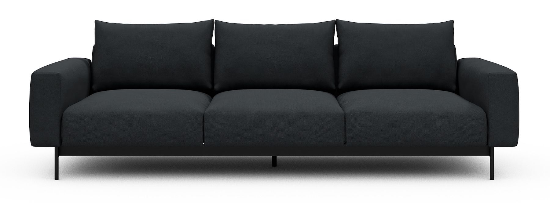 Divano tre posti design moderno Arthon A3 - Cura 766 Anthracite