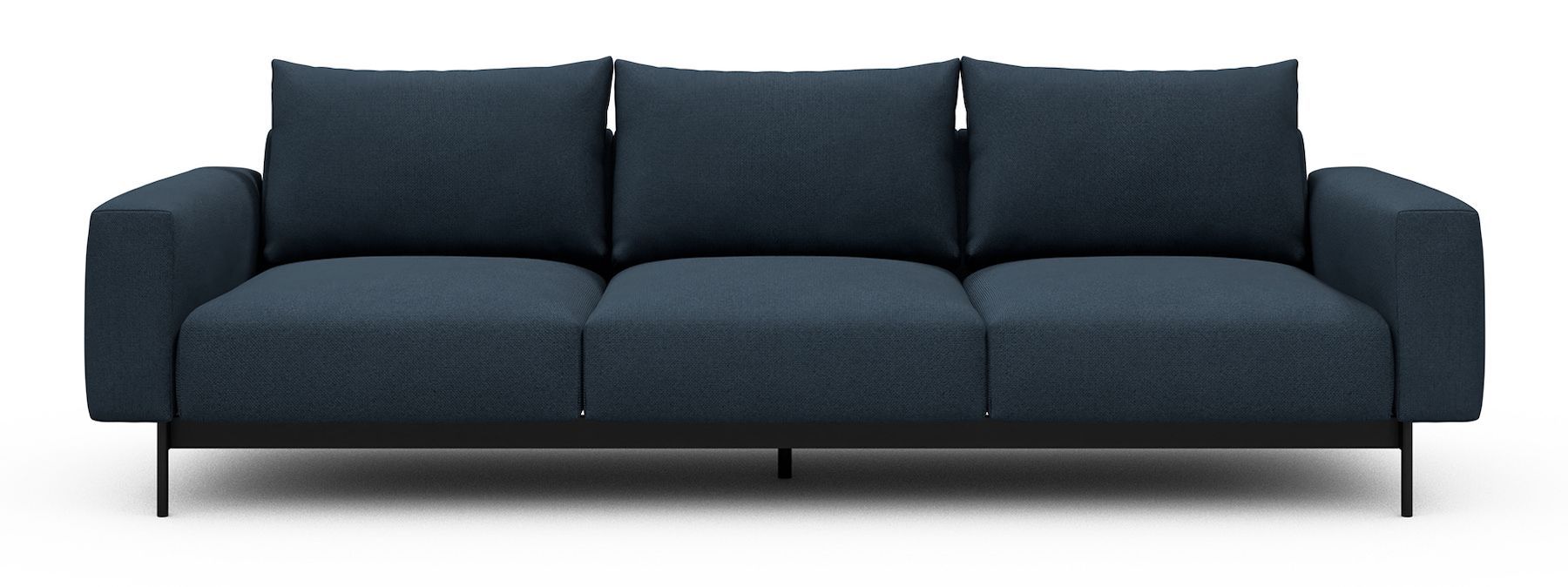 Divano tre posti design moderno Arthon A3 - Cura 768 Oxford Blue