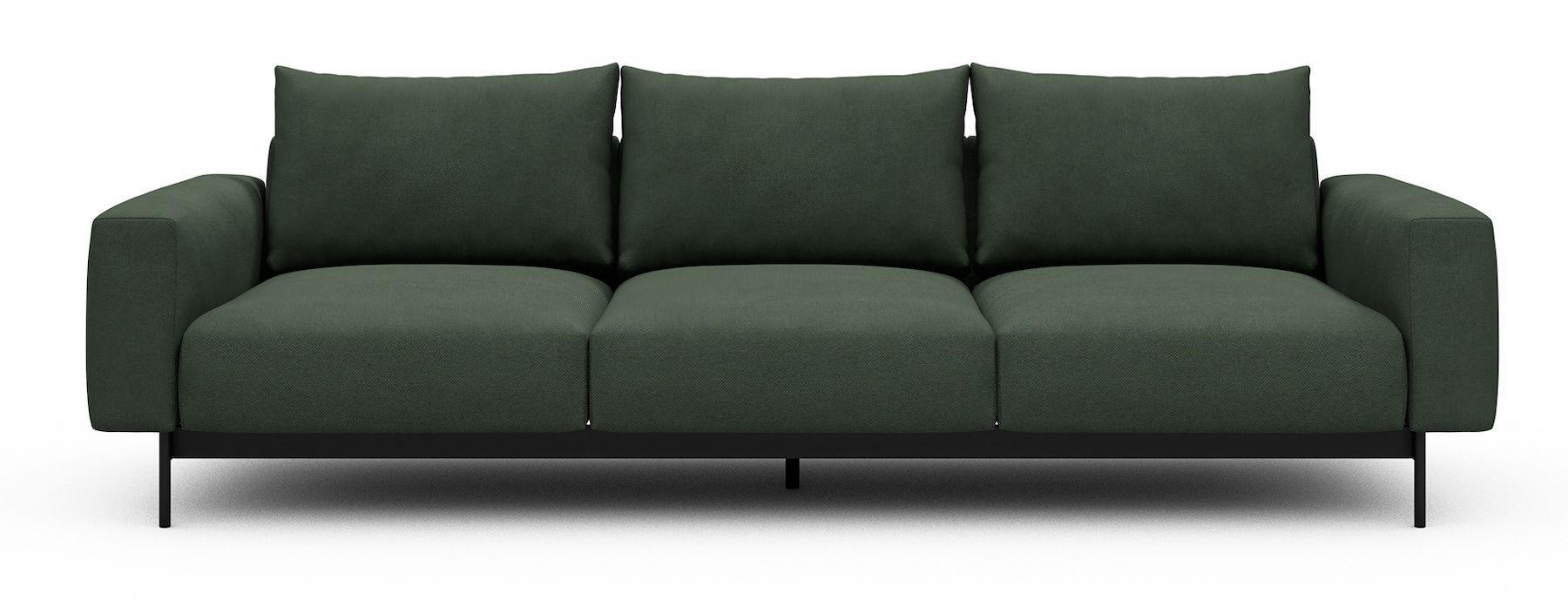 Divano tre posti design moderno Arthon A3 - Cura 769 Saga Green