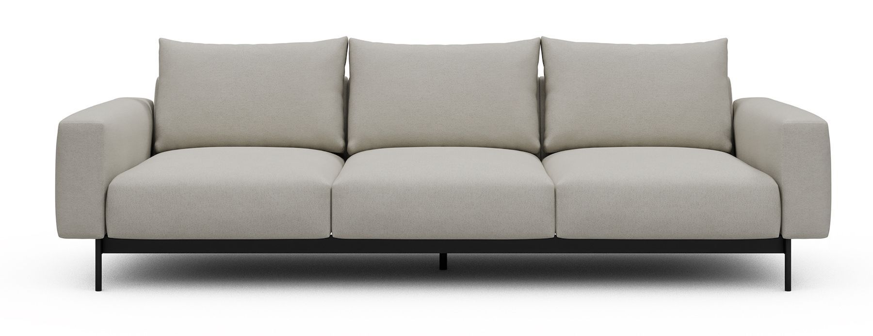 Divano tre posti design moderno Arthon A3 - Denari 487 Clean Beige