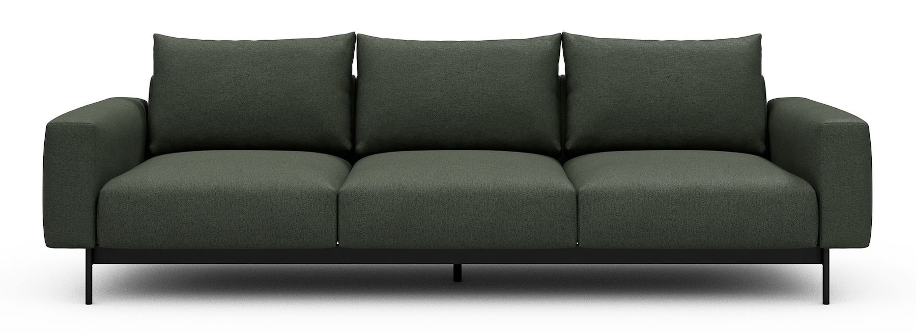 Divano tre posti design moderno Arthon A3 - Denari 488 Forest Green