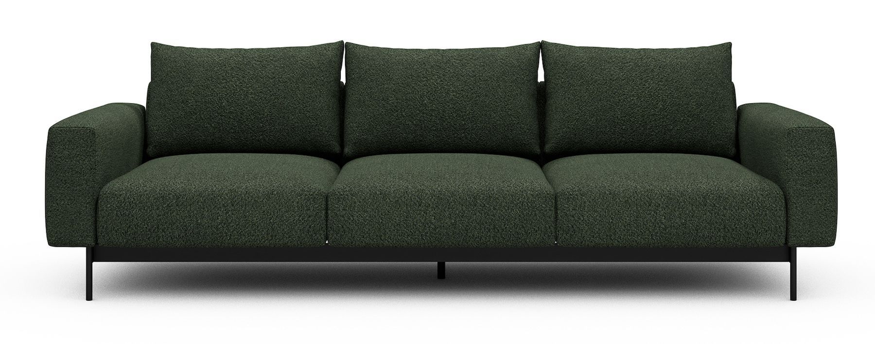 Divano tre posti design moderno Arthon A3 - anora 869 Deep Green