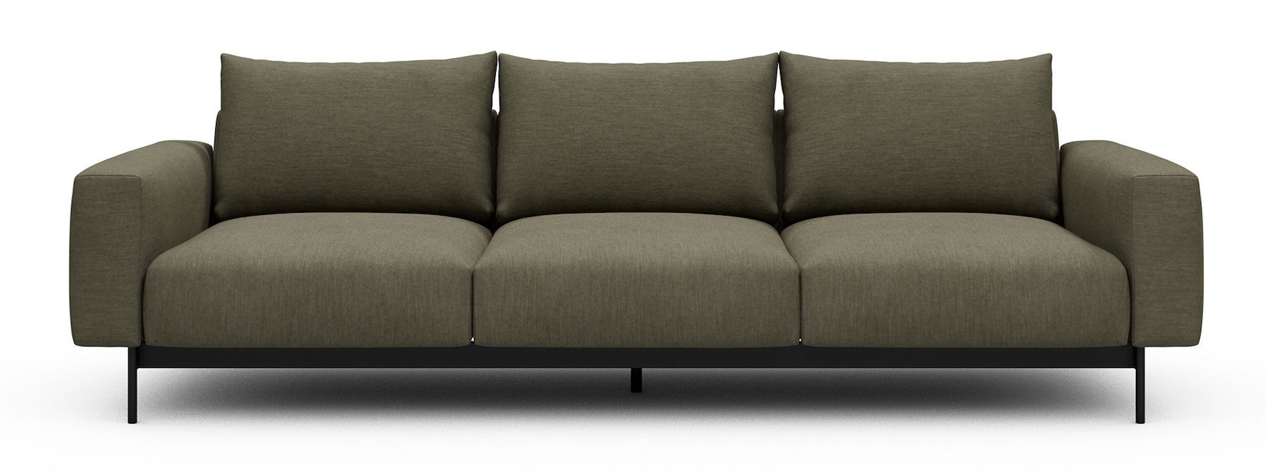 Divano tre posti design moderno Arthon A3 - Vivus 575 Dusty Olive