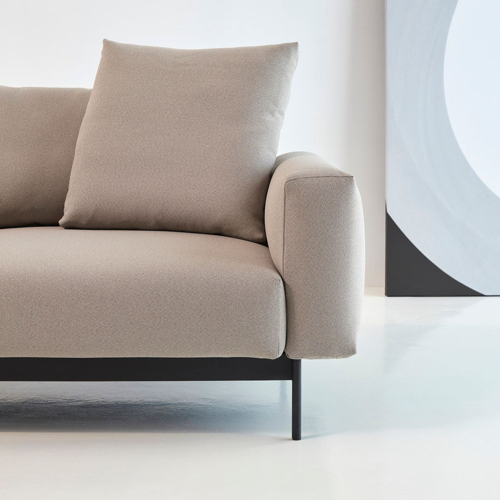 Divano con penisola chaise longue Arthon B2 - Argus 584 Natural