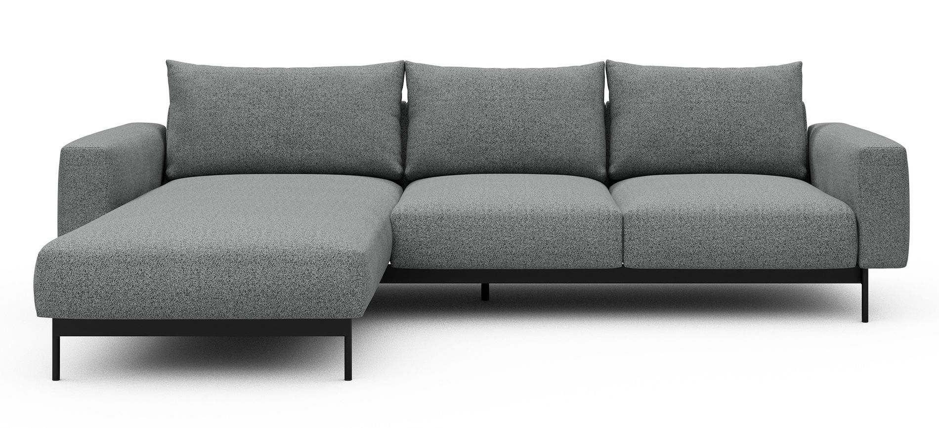 Divano con penisola chaise longue Arthon B2 - Aivi 819 Gravel Grey