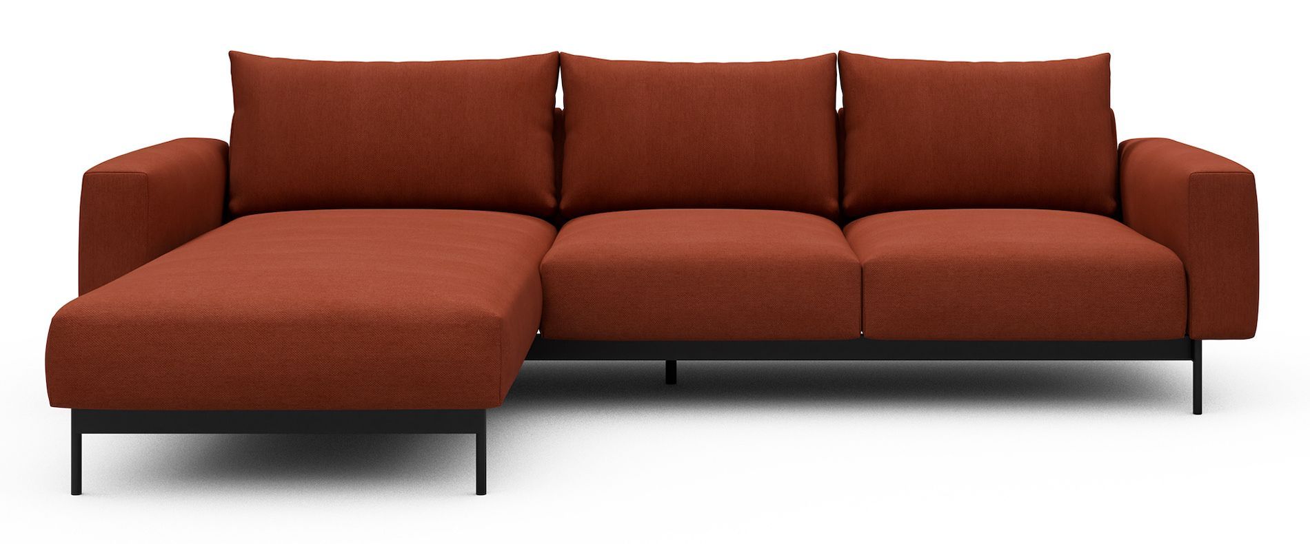 Divano con penisola chaise longue Arthon B2 - Argus 581 Rust