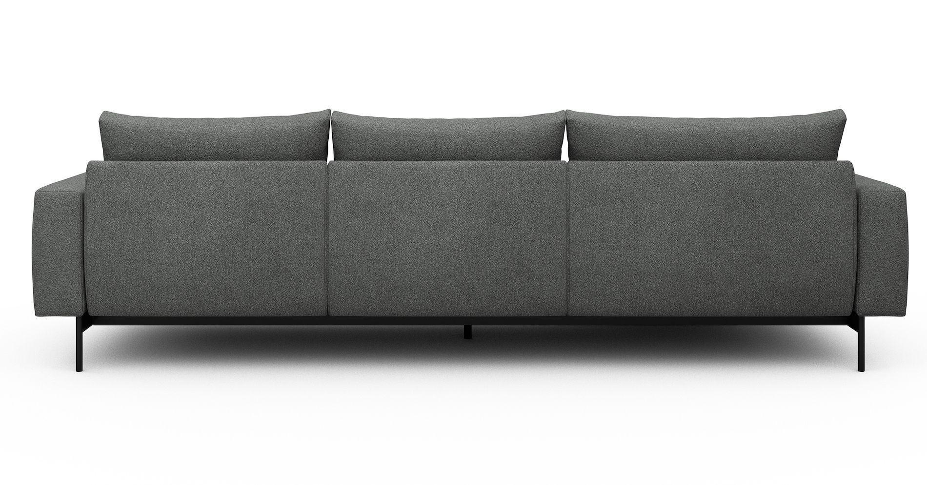 Divano con penisola chaise longue Arthon B2 - Bouclé 533 Ash Grey