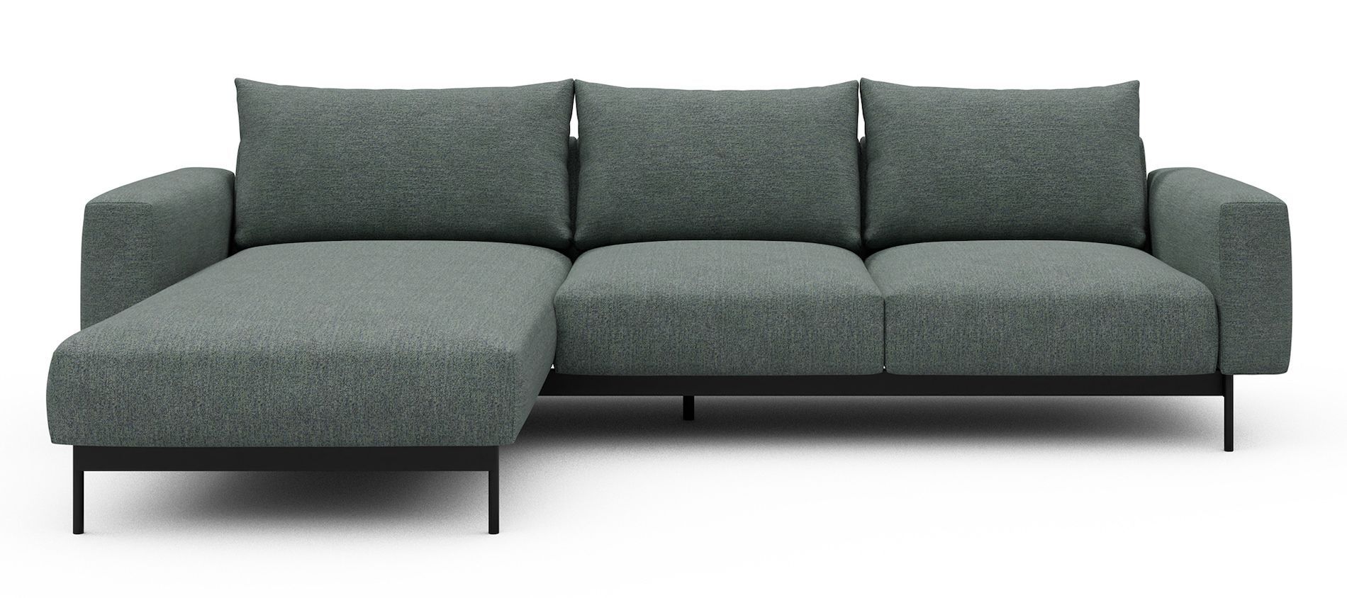 Divano con penisola chaise longue Arthon B2 - Carreno 770 Cielo Blue