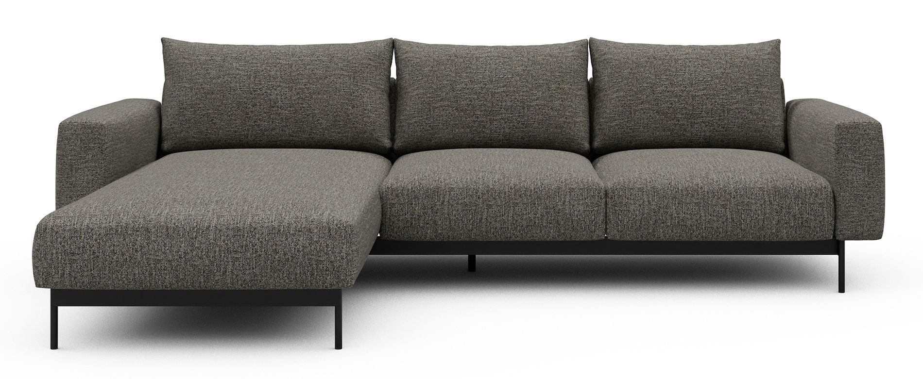 Divano con penisola chaise longue Arthon B2 - Carreno 771 Sepia Brown