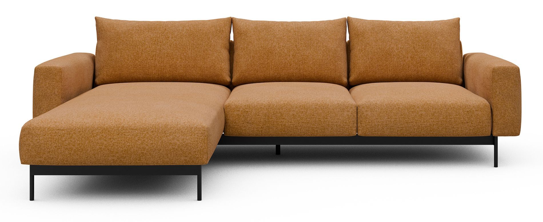 Divano con penisola chaise longue Arthon B2 - Casone 497 Warm Yellow