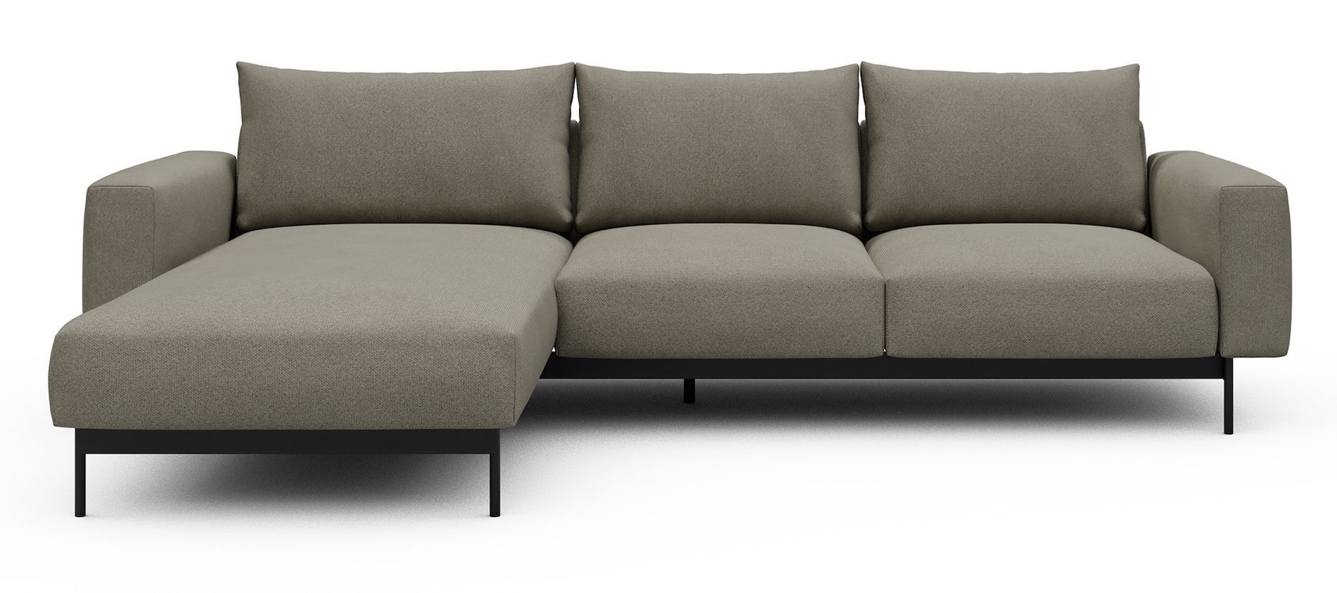 Divano con penisola chaise longue Arthon B2 - Cura 765 Oat