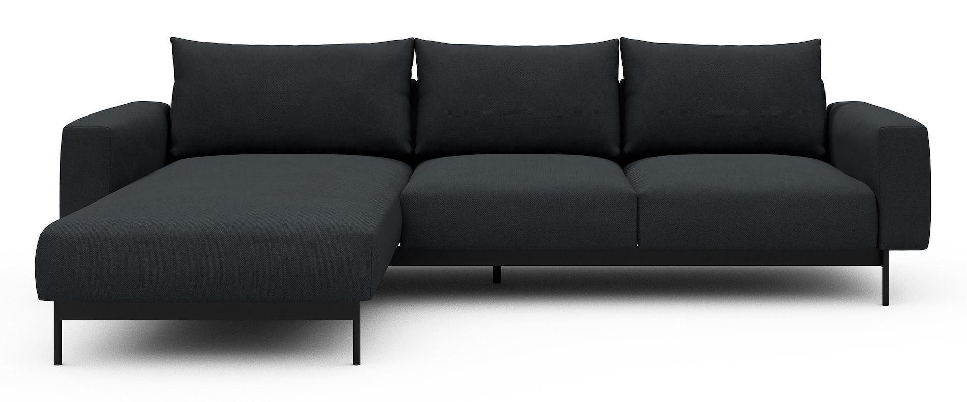 Divano con penisola chaise longue Arthon B2 - Cura 766 Anthracite