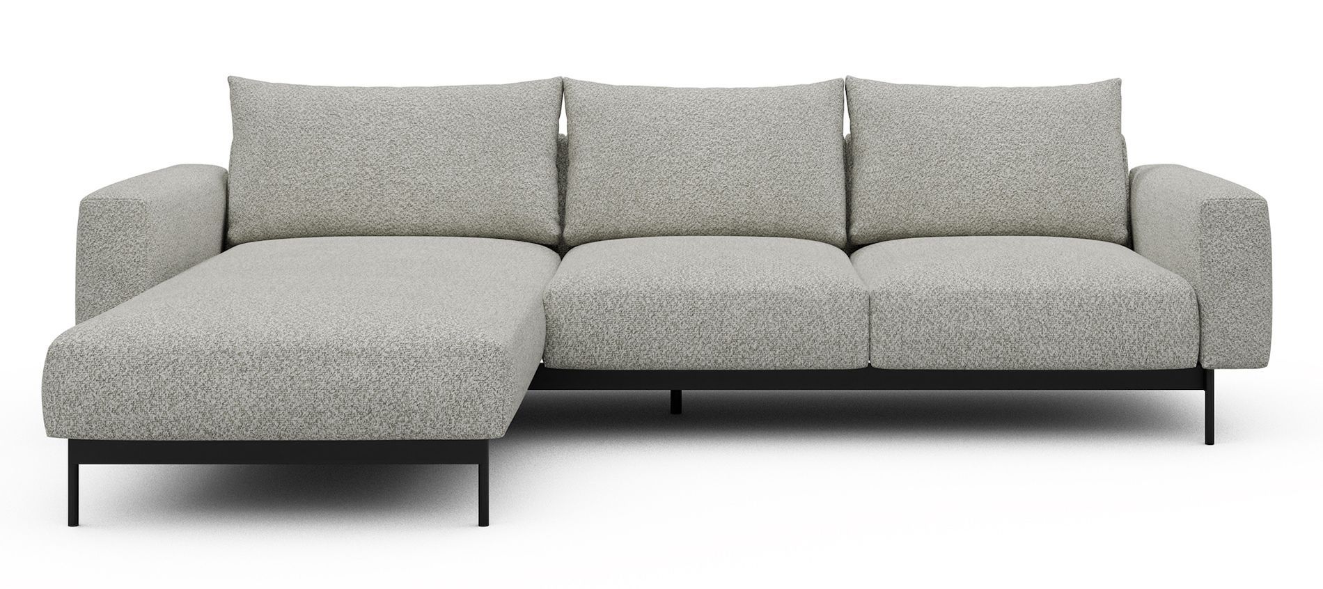 Divano con penisola chaise longue Arthon B2 - Vanora 867 Warm Sand