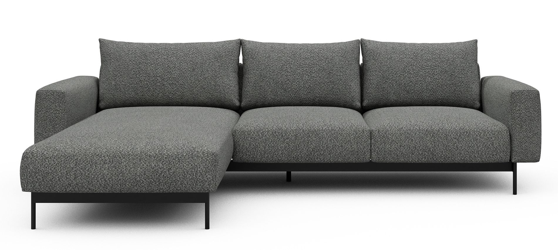 Divano con penisola chaise longue Arthon B2 - Vanora 868 Warm Grey