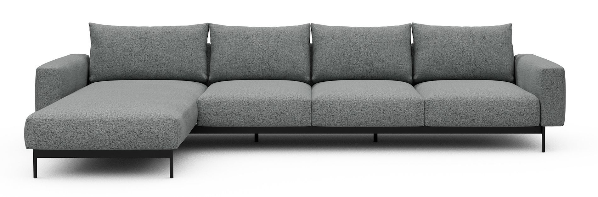 Divano con penisola chaise longue Arthon B3 - Aivi 819 Gravel Grey