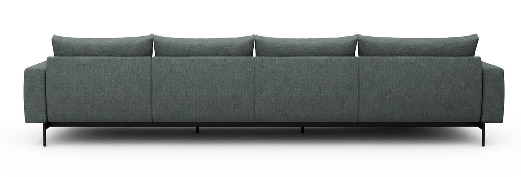 Divano con penisola chaise longue Arthon B3 - Carreno 770 Cielo Blue