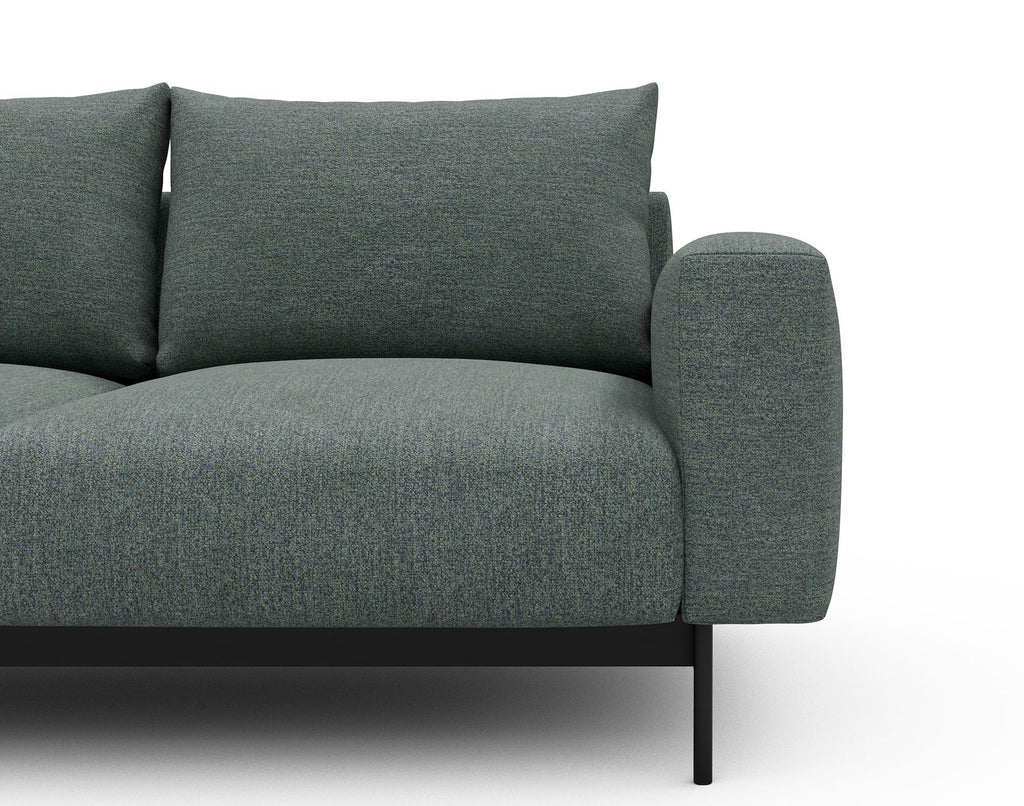 Divano con penisola chaise longue Arthon B3 - Carreno 770 Cielo Blue