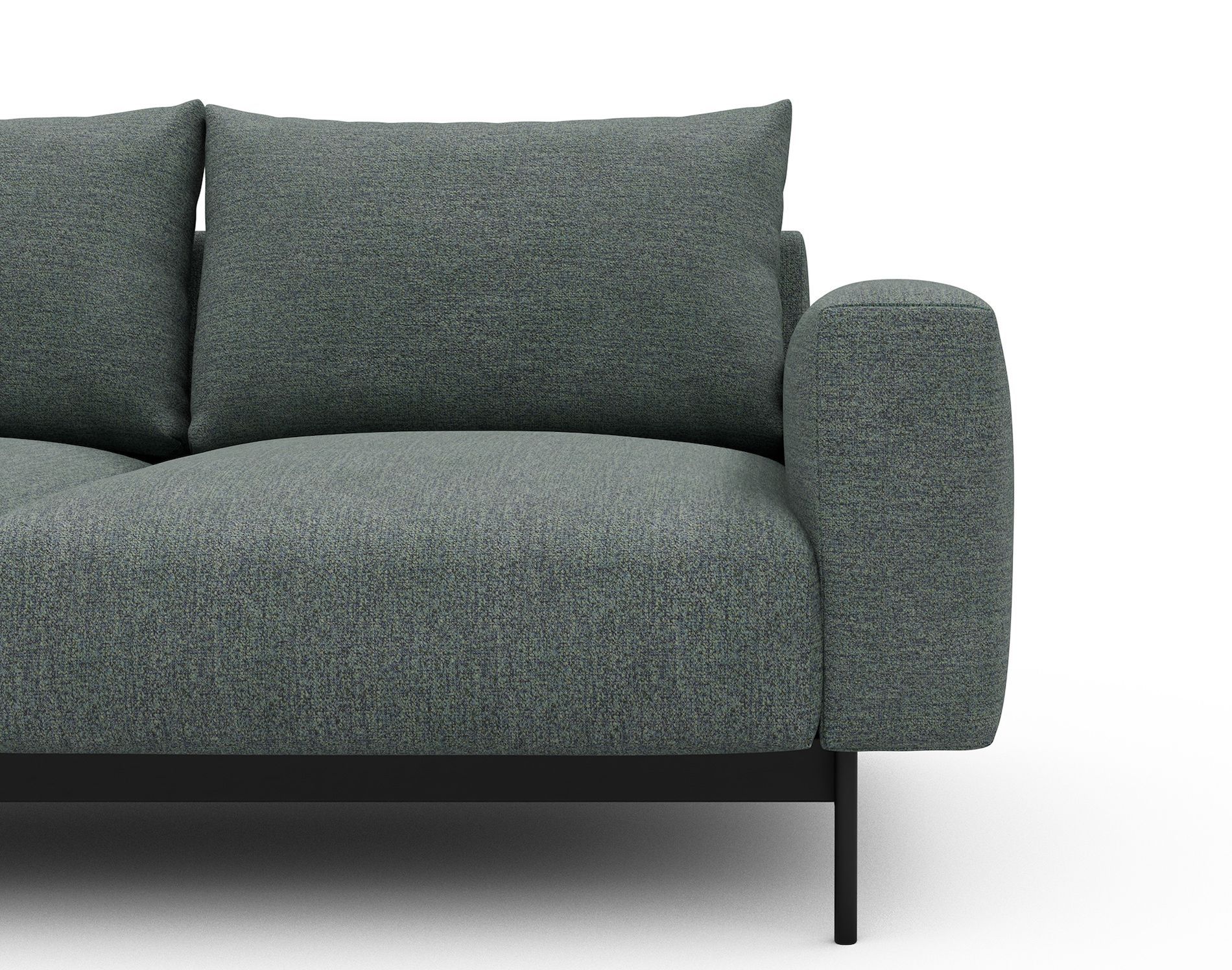 Divano con penisola chaise longue Arthon B3 - Carreno 770 Cielo Blue