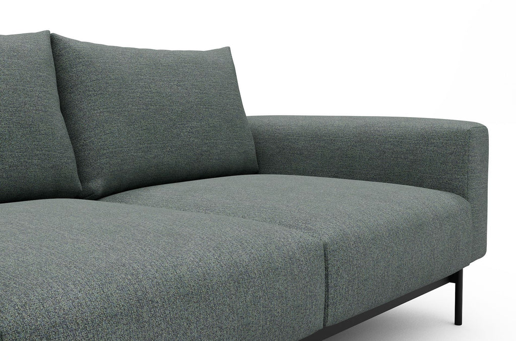 Divano con penisola chaise longue Arthon B3 - Carreno 770 Cielo Blue