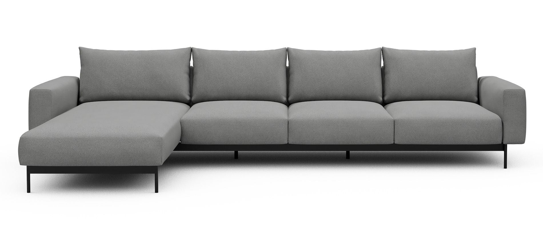 Divano con penisola chaise longue Arthon B3 - Cura 764 Sand Grey