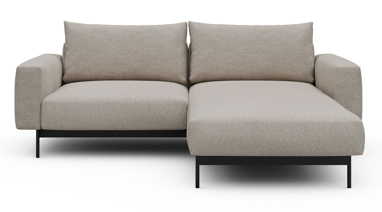 Divano con penisola chaise longue Arthon D1 - Aivi 816 Lace Beige