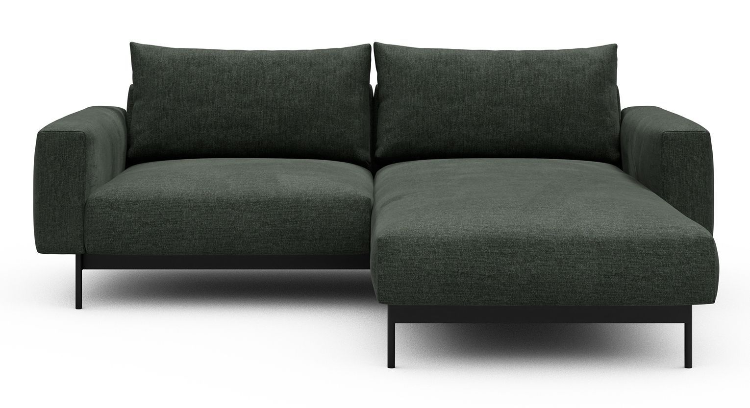 Divano con penisola chaise longue Arthon D1 - Aivi 818 Pine Green