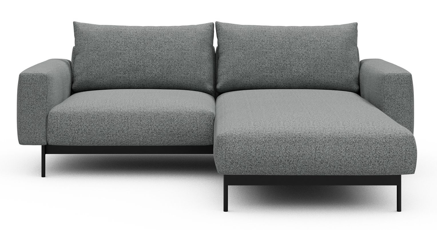 Divano con penisola chaise longue Arthon D1 - Aivi 819 Gravel Grey