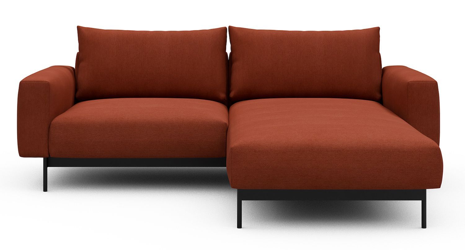 Divano con penisola chaise longue Arthon D1 - Argus 581 Rust