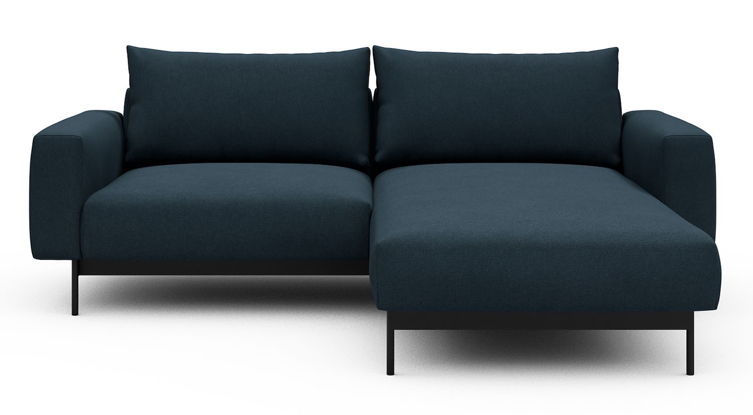Divano con penisola chaise longue Arthon D1 - Argus 580 Navy Blue
