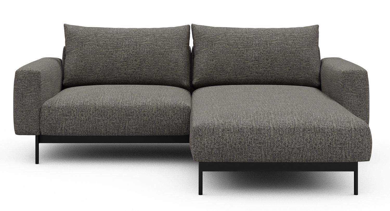 Divano con penisola chaise longue Arthon D1 - Carreno 771 Sepia Brown