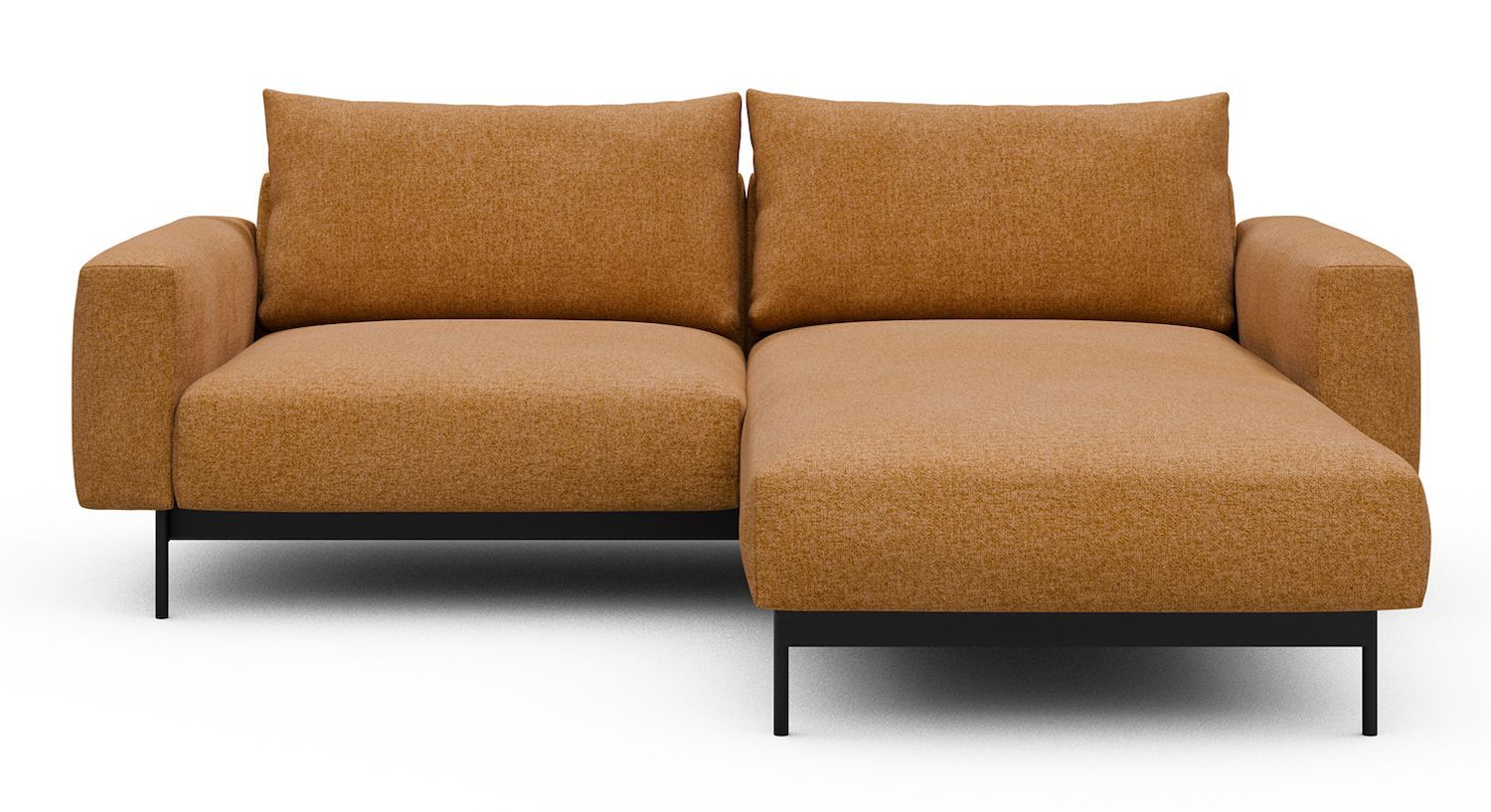 Divano con penisola chaise longue Arthon D1 - Casone 497 Warm Yellow