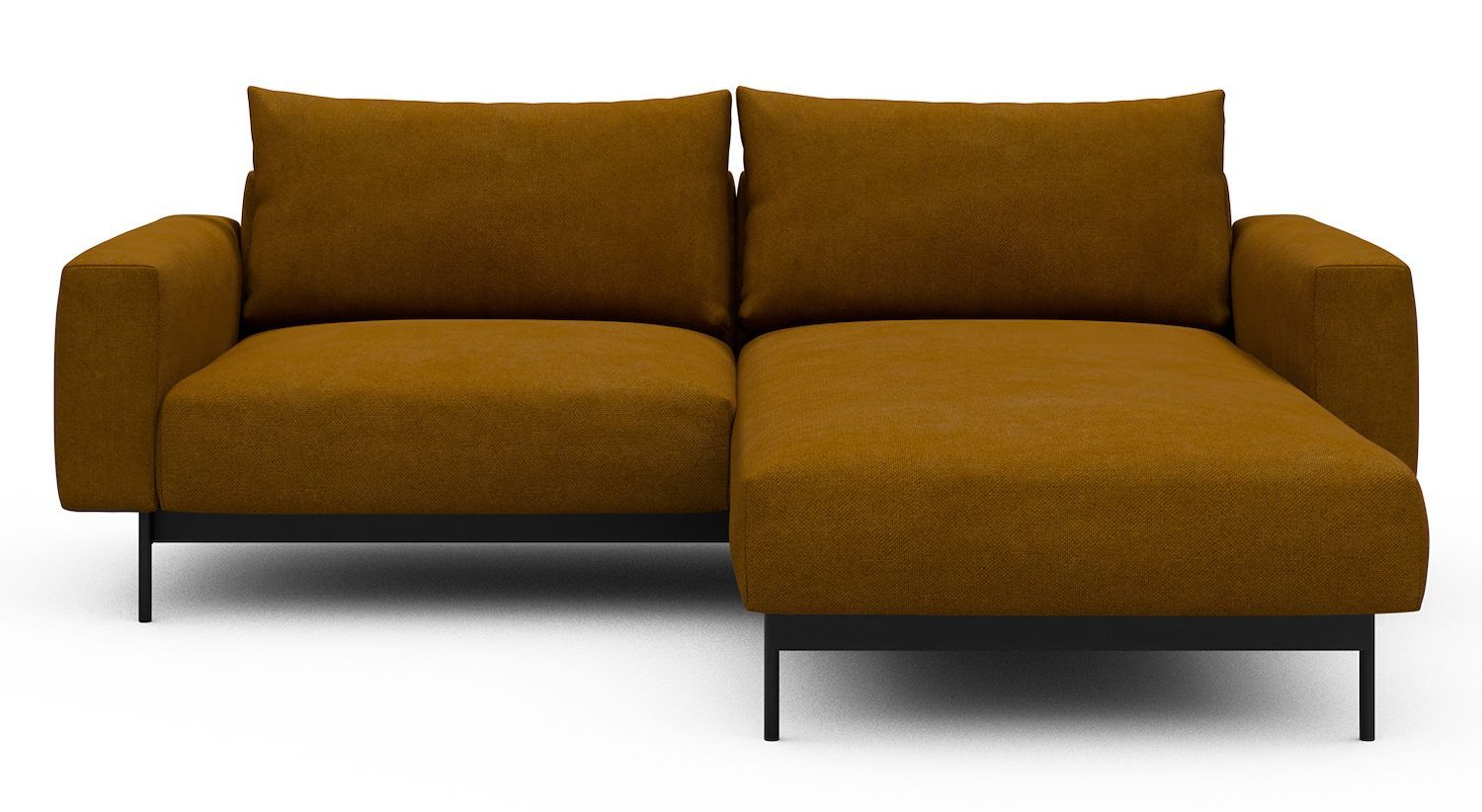 Divano con penisola chaise longue Arthon D1 - Cura 767 Apricot